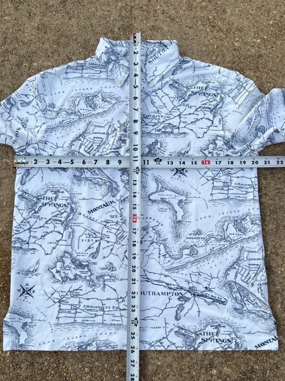 Polo Ralph Lauren Map Knit Oxford polo shirt